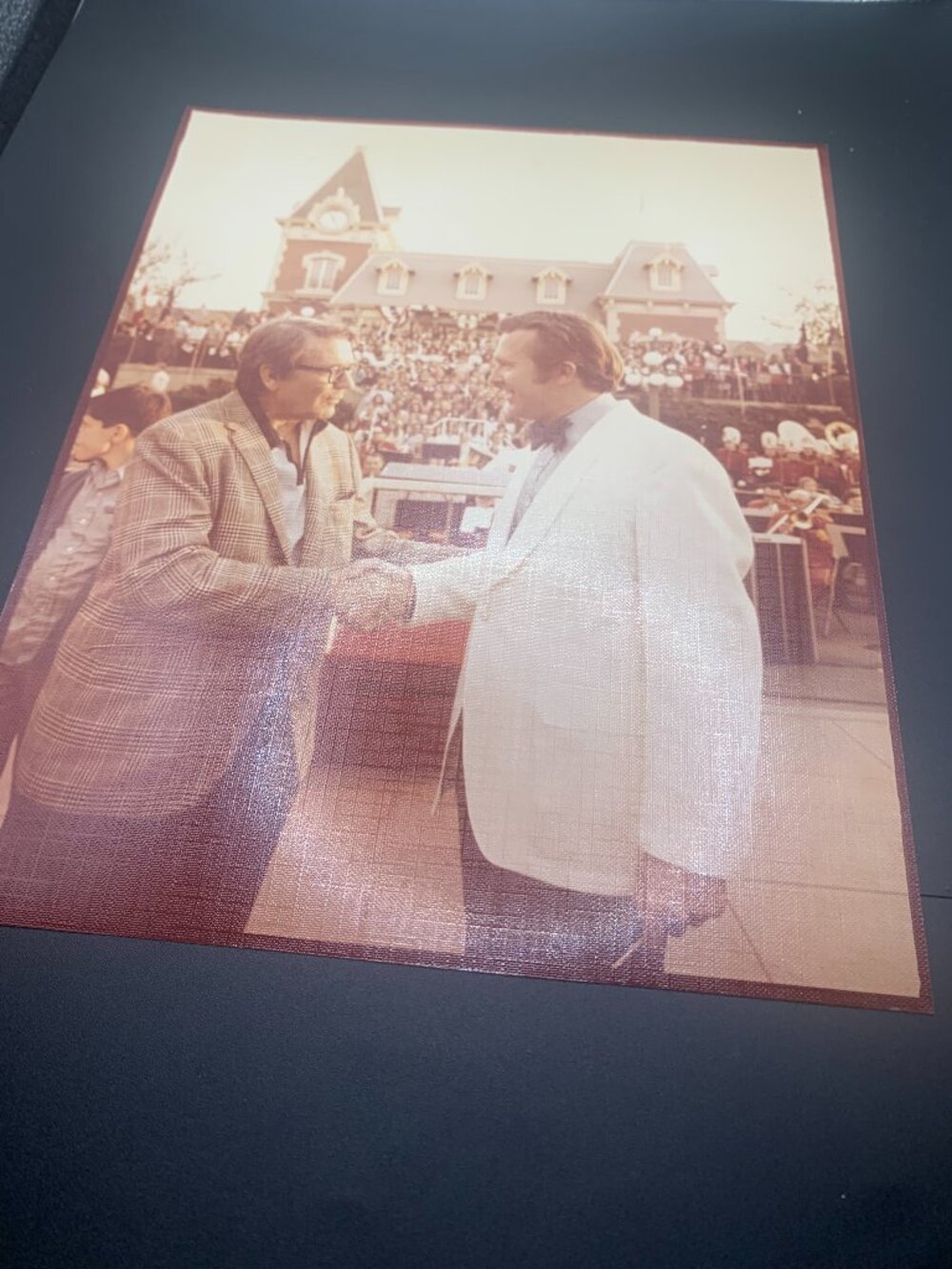 Vintage Color 8x10 Photo of Composers Meredith Wilson & Jim Christensen SELLING